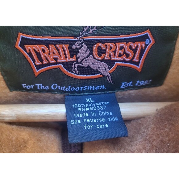 Trail Crest Sunset Outdoors Horses Adult Fleece Zip Front Sweatshirt Jacket XL - Picture 3 of 4